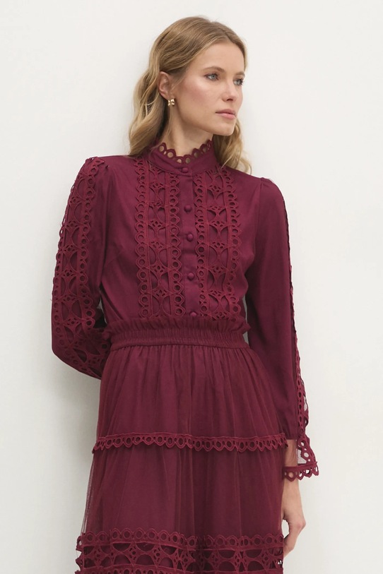 Košulja Answear.LAB večernje bordo 8086.ilk