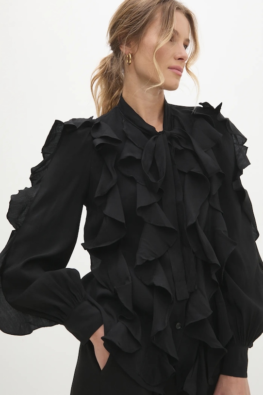 Answear Lab cămașă negru VMC3137.hos