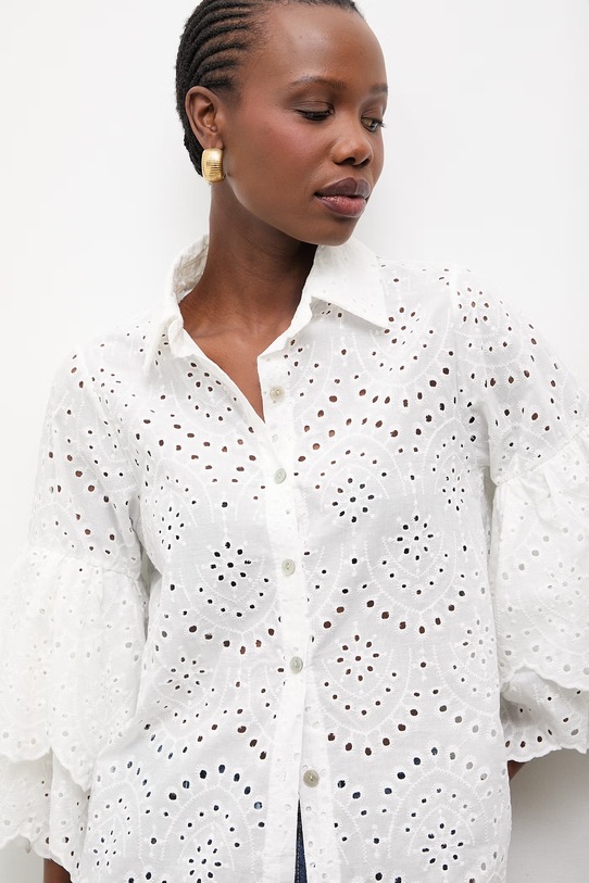 Answear.LAB koszula bawełniana biały 3972.iak