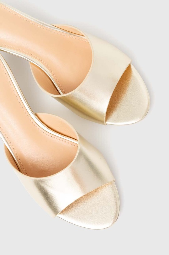 Šľapky Answear.LAB zlatá 7234.fkk