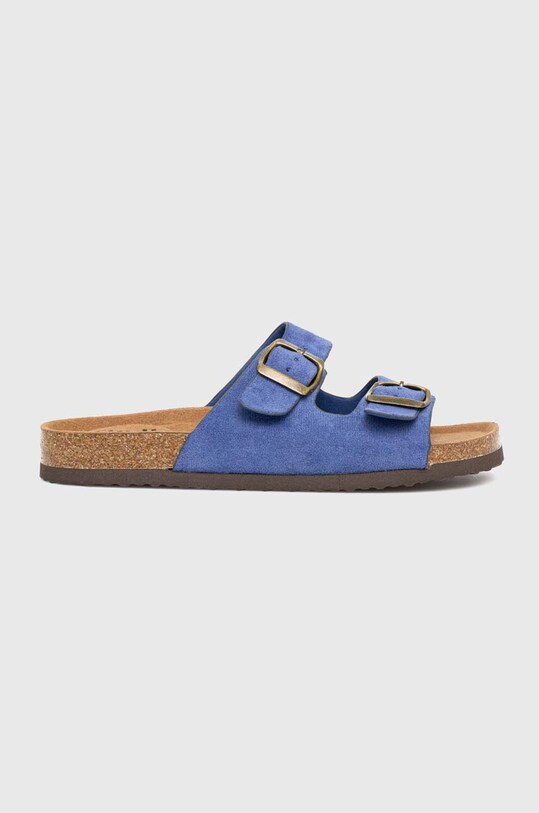 Answear Lab papuci imitatie de piele intoarsa albastru Y2355.hh