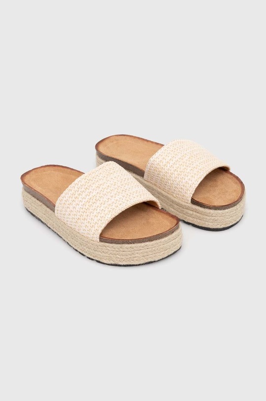 Obuwie Answear Lab klapki ths122.fh beżowy