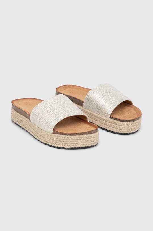 Obuwie Answear Lab klapki ths122.fh srebrny