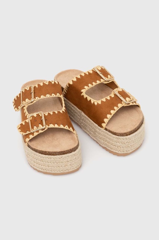 Obuwie Answear Lab klapki a216.ijs brązowy