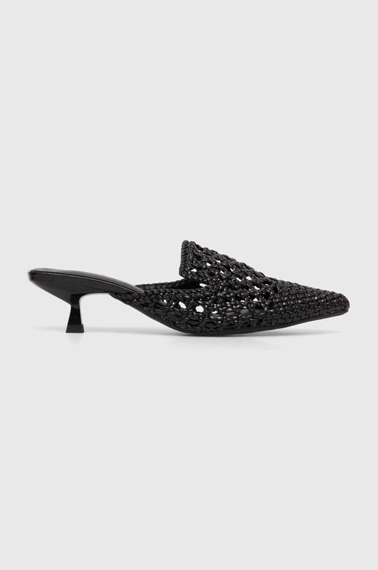 Answear Lab papuci kitten negru YZ23.hh