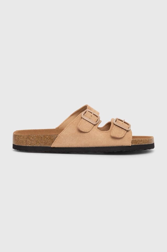 Answear Lab papuci imitatie de piele intoarsa bej M170.hh