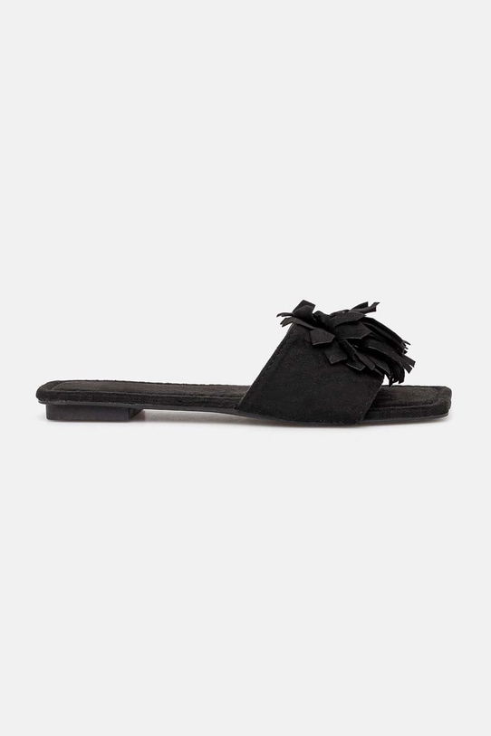 Answear Lab papuci imitatie de piele intoarsa negru bl2253.ims