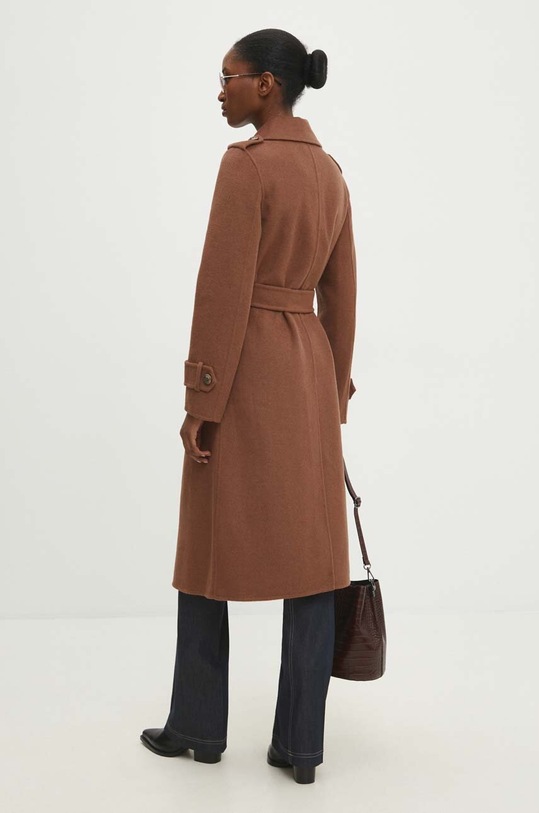 Ρούχα Μάλλινο παλτό Answear.LAB 3012.FH καφέ