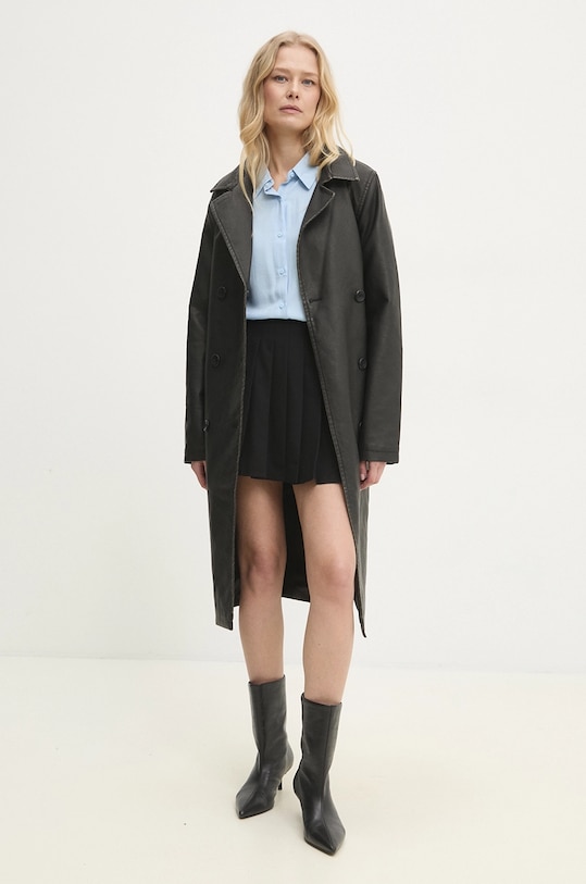 Answear.LAB płaszcz LJK.CHERRI.ums brązowy WW25