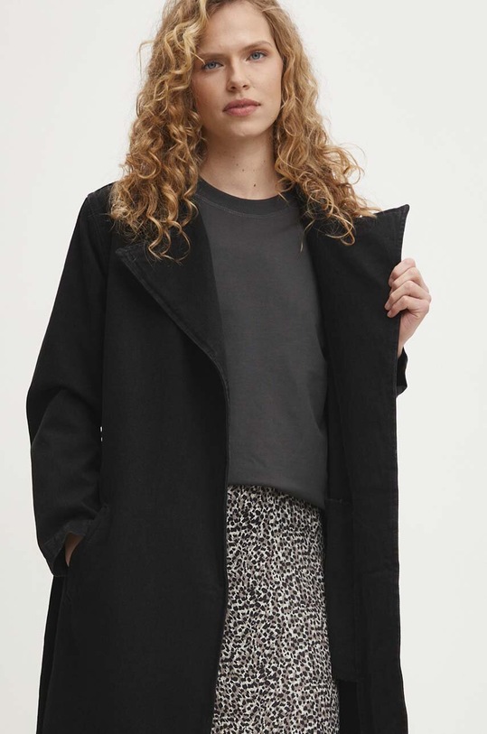 Rifľový kabát Answear.LAB 65332..TMS čierna
