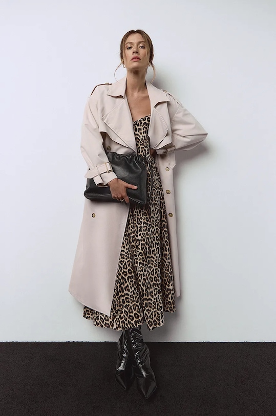 Answear Lab trencz nieocieplane beżowy MR21419.hms