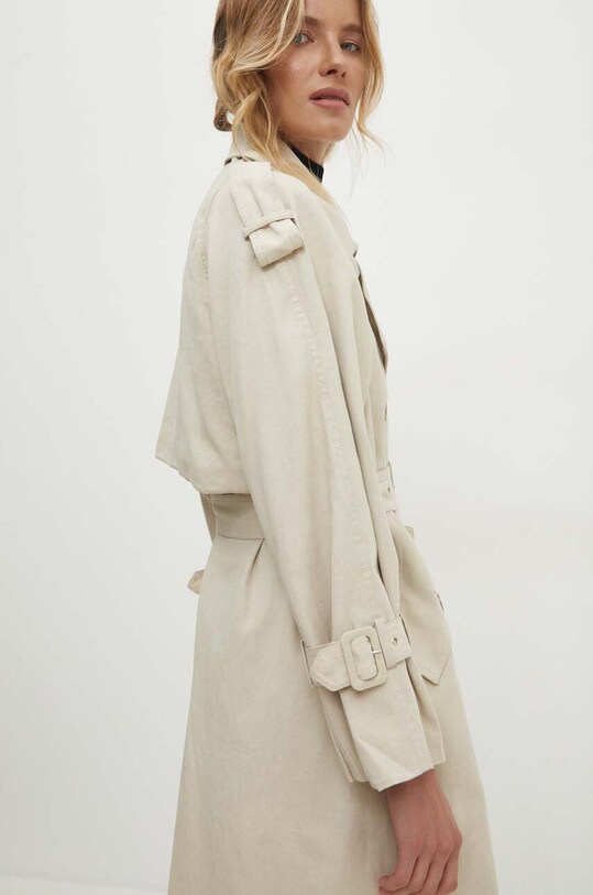 Džínový trenčkot Answear.LAB 3492.frlk béžová