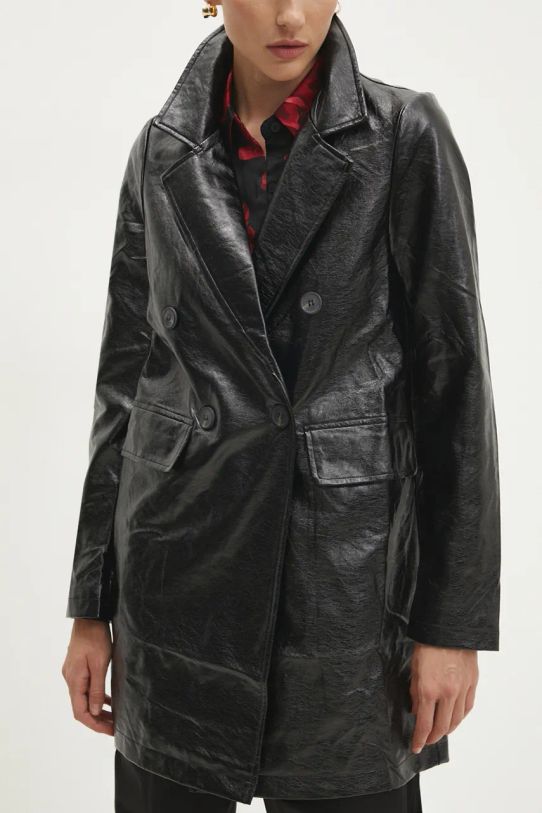 Пальто Answear.LAB с подкладкой чёрный 3443.flk