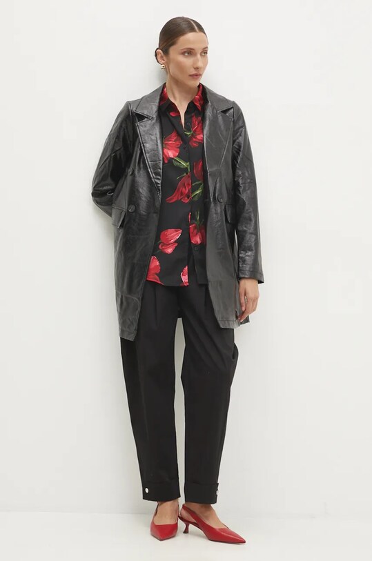 Answear Lab palton negru 3443.flk