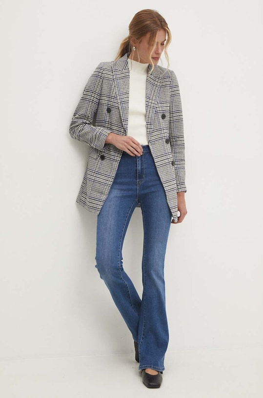 Answear.LAB płaszcz nieocieplane szary 2048a.fos