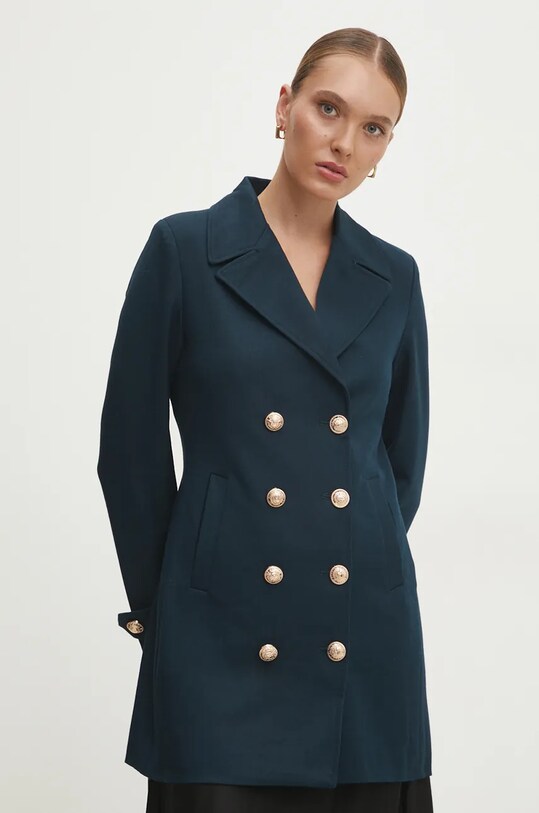 Answear Lab palton cu captuseala bleumarin 1845.fos