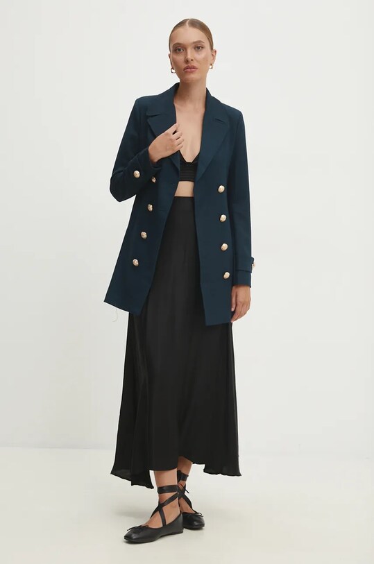 Answear Lab palton 1845.fos bleumarin WZ24