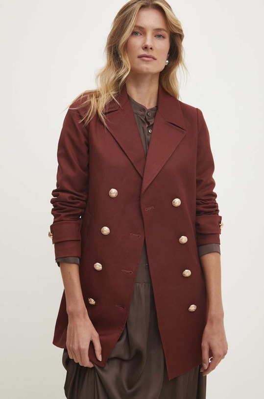Kabát Answear.LAB 1845.fos burgundské WZ24