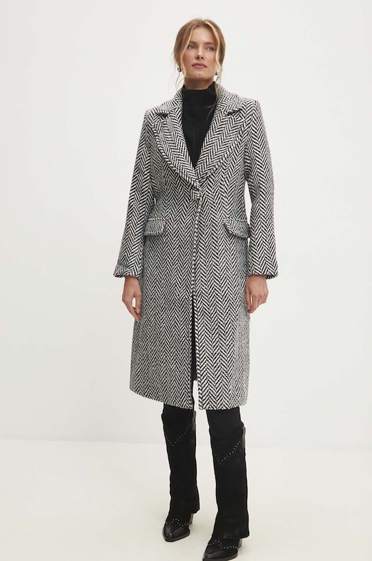 Kabát Answear.LAB jemné zateplenie čierna m.2219.fos