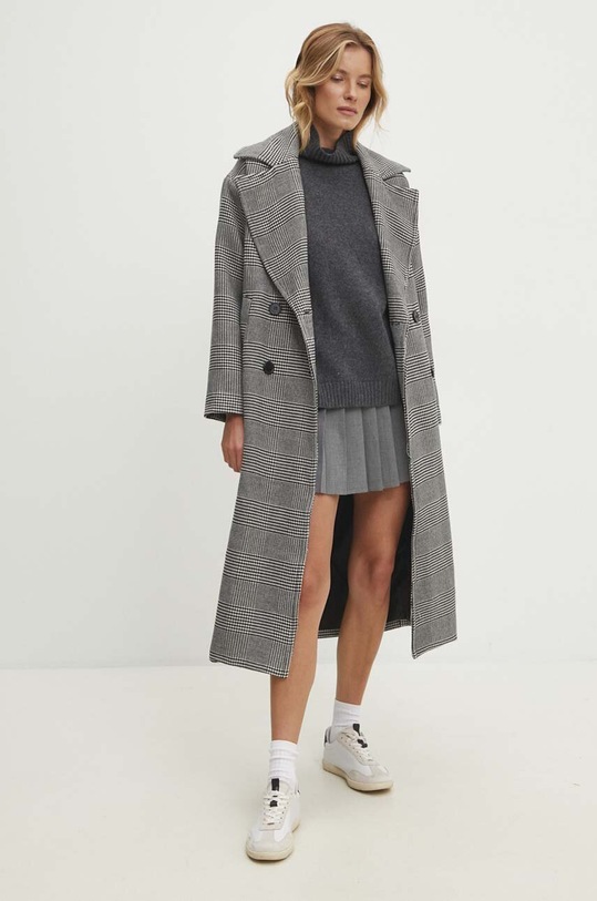 Kabát s příměsí vlny Answear.LAB M2313.fos černá WZ24