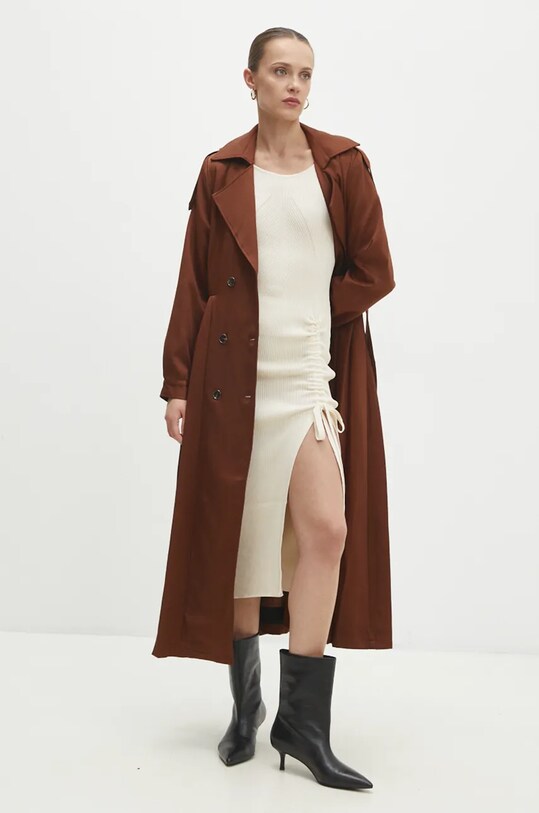 Answear Lab cappotto 21338nv.FKK marrone WZ24