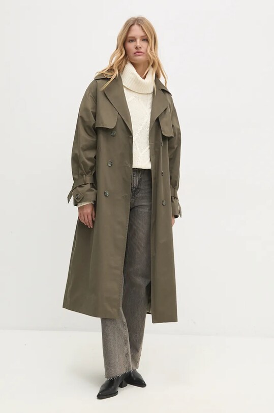 Answear Lab trenci 2528.TLK verde WZ24