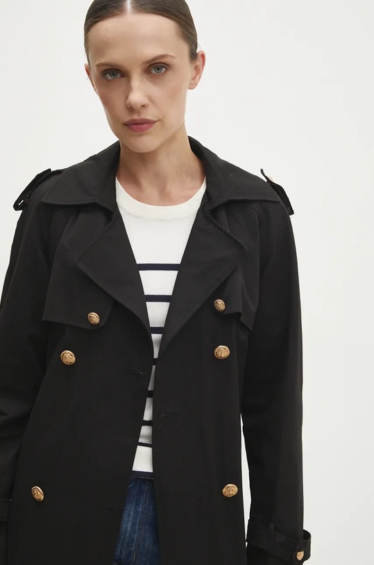 Trenčkot Answear.LAB 1158.TLK čierna