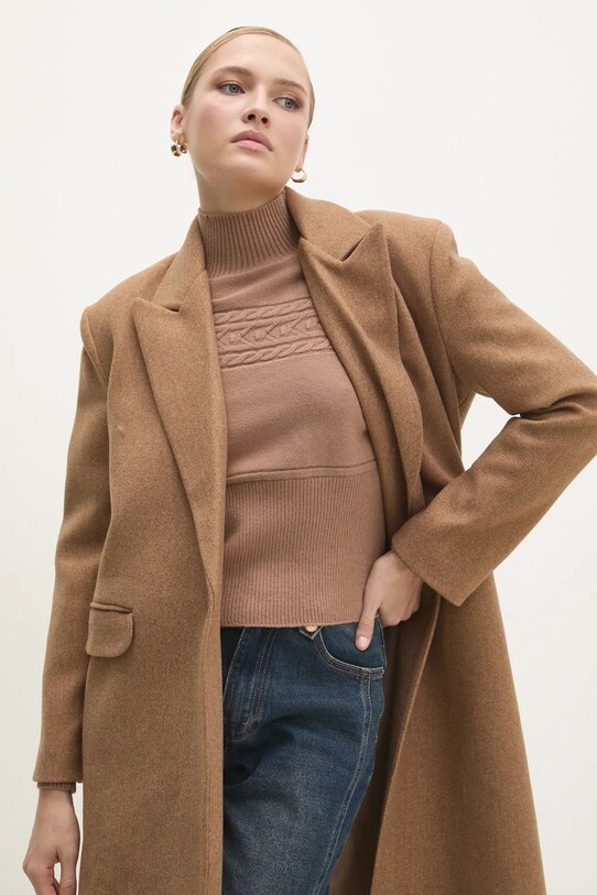 Пальто Answear.LAB 1159.tlk коричневий
