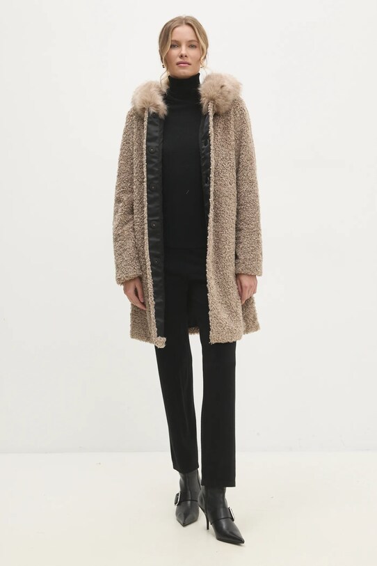 Kabát Answear.LAB 21803.3640.HWK hnedá WZ24