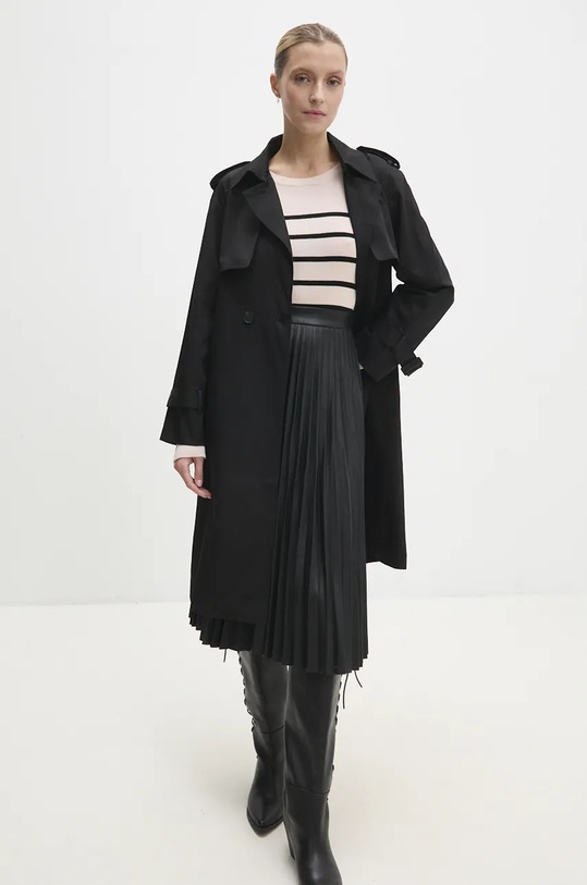 Trenčkot Answear.LAB b9302.IKK čierna WZ24