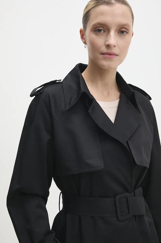 Trenčkot Answear.LAB čierna b9302.IKK