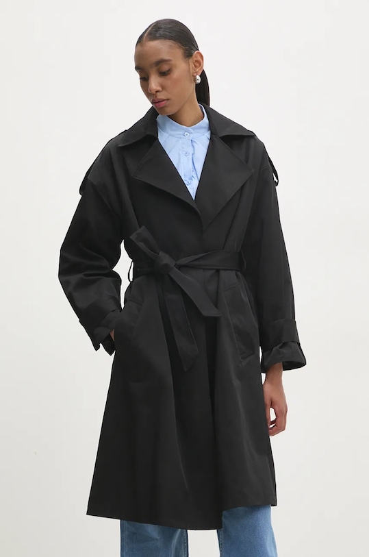 Пальто Answear.LAB з підкладкою чорний b9217.ios