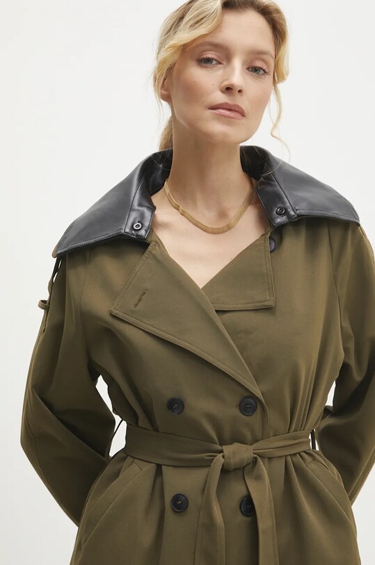Answear Lab trenci din bumbac verde 5127.ims