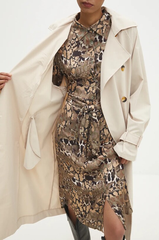 Хлопковый тренч Answear Lab sng.7.tjs