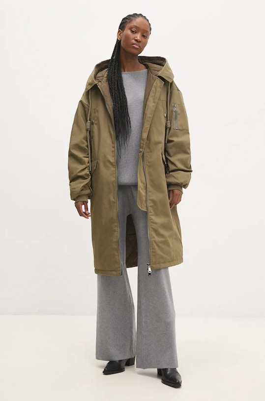 Bunda Answear.LAB LD057.hos zelená WZ24