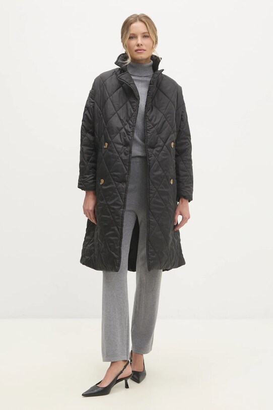 Answear Lab palton 5623.TLK negru WZ24