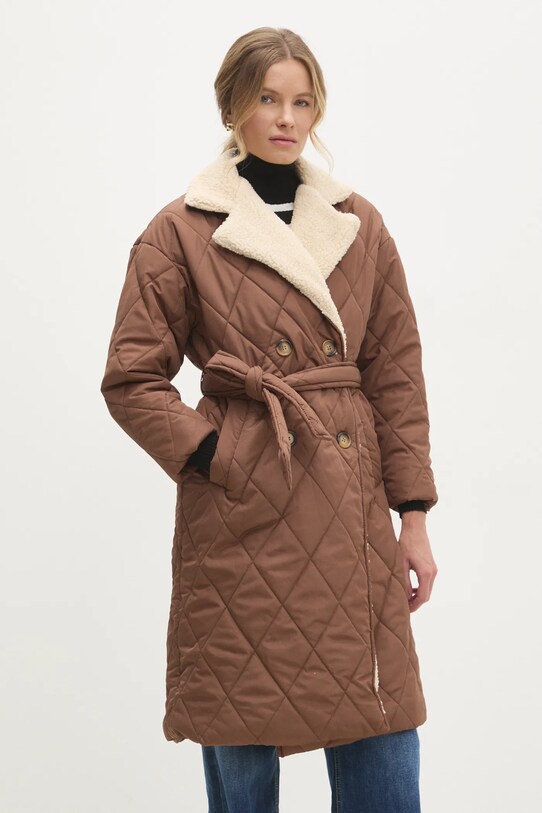Пальто Answear.LAB 5534.TLK коричневий WZ24