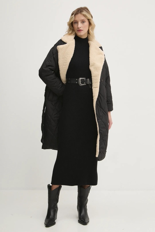 Kabát Answear.LAB 5534.TLK čierna WZ24