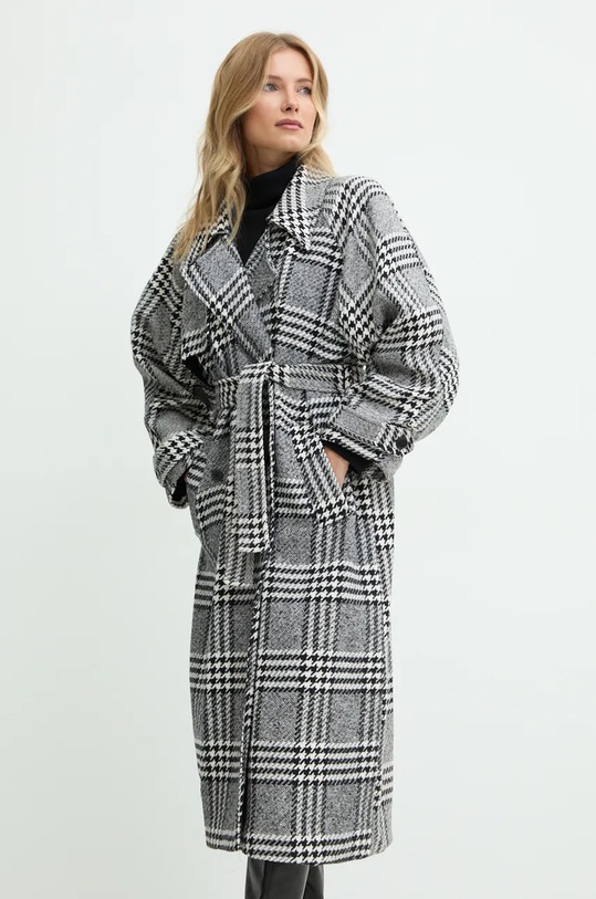 Vuneni kaput Answear.LAB bez tople podstave siva 19398.TLK