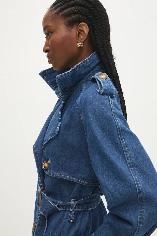 Answear Lab trencz jeansowy niebieski 3186.ILK