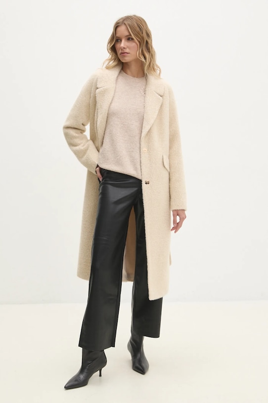 Kabát Answear.LAB 23676.ilk béžová WZ24