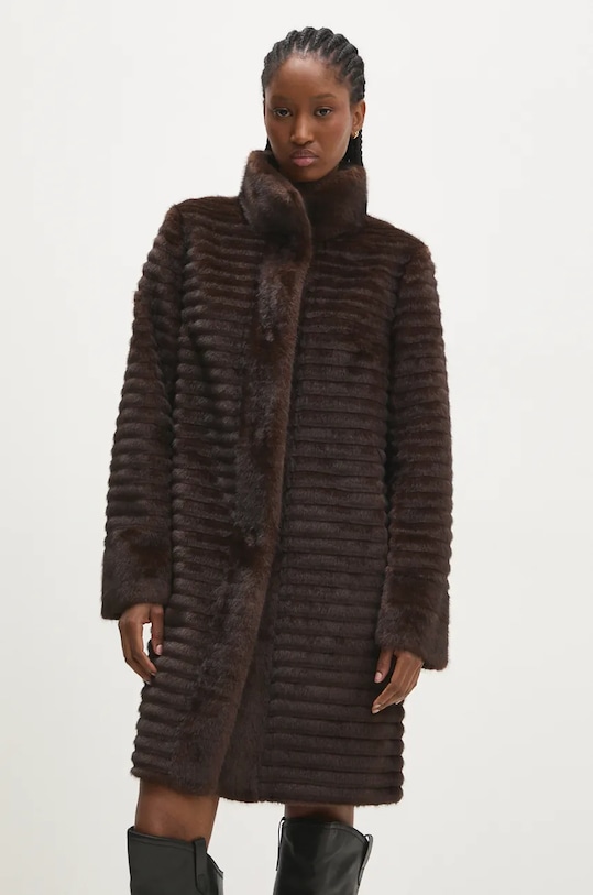 Kabát Answear.LAB nezateplené hnědá br005.ilk