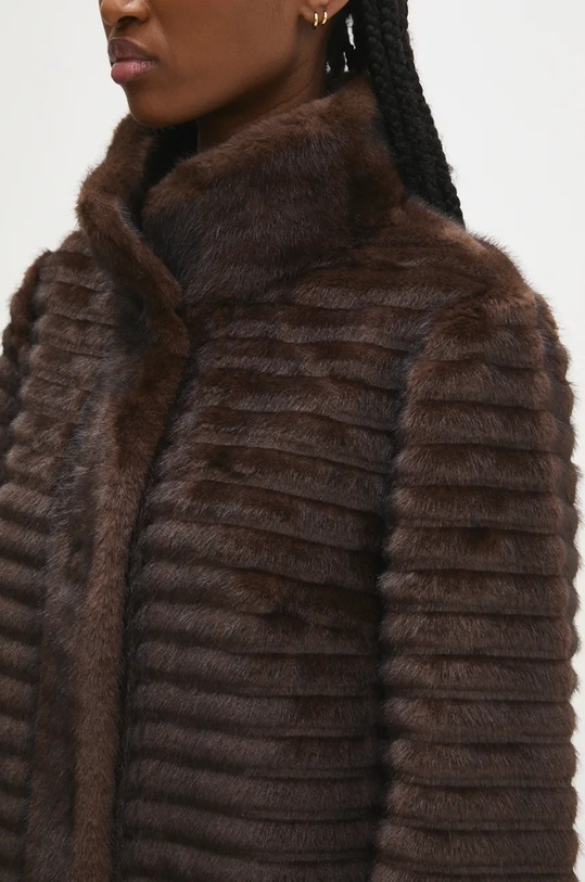 Kabát Answear.LAB br005.ilk hnědá