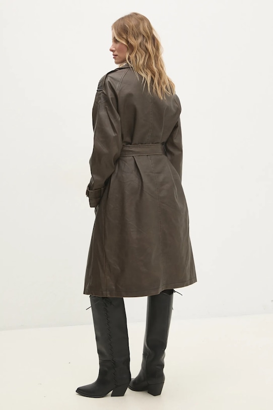Oblečenie Trenčkot Answear.LAB 14619.ilk hnedá