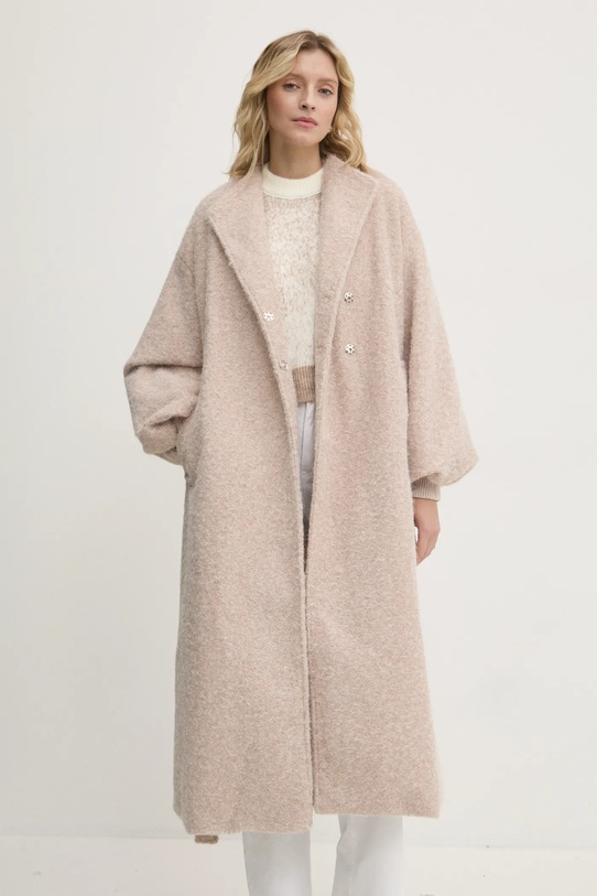 Answear Lab płaszcz nieocieplane beżowy L8851.HLK