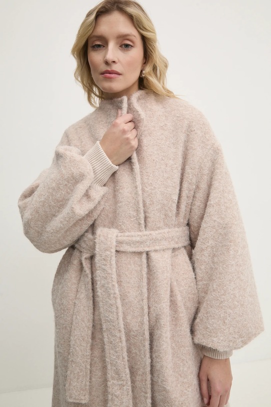 Answear Lab płaszcz L8851.HLK beżowy