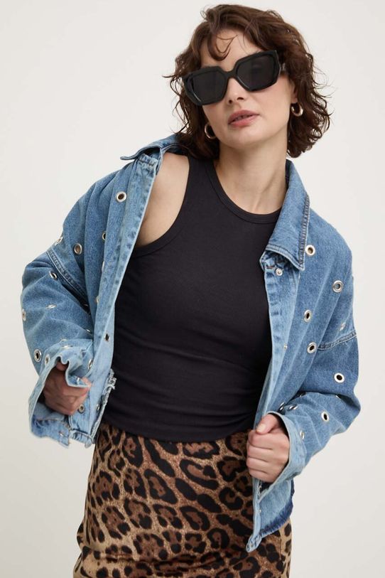 Answear Lab kurtka jeansowa 34510.TWK niebieski