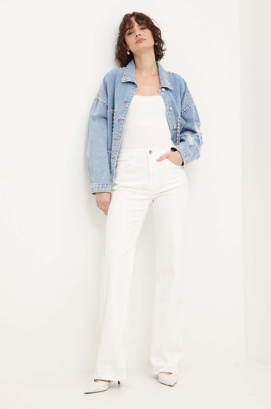 Answear Lab geacă din denim j049.IJS albastru WZ24