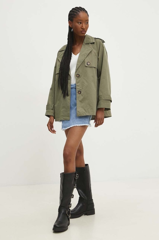 Answear Lab kurtka tr034.FKK zielony WZ24