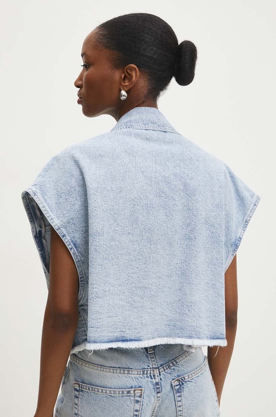 Îmbrăcăminte Answear Lab vesta de blugi TP1.TKK albastru